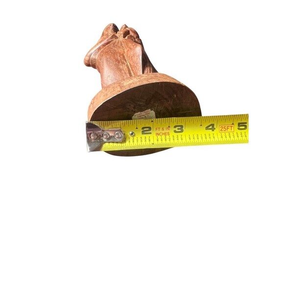 Niagara Frontier Trading Post Wood Carved Woman & Child Statue Medieval Art - Picture 10 of 11